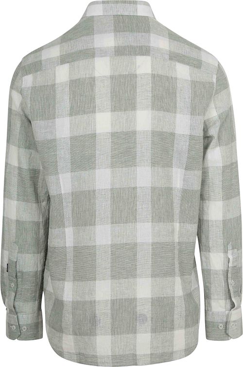 Chemise State of Art à carreaux Vert Product / Achterkant