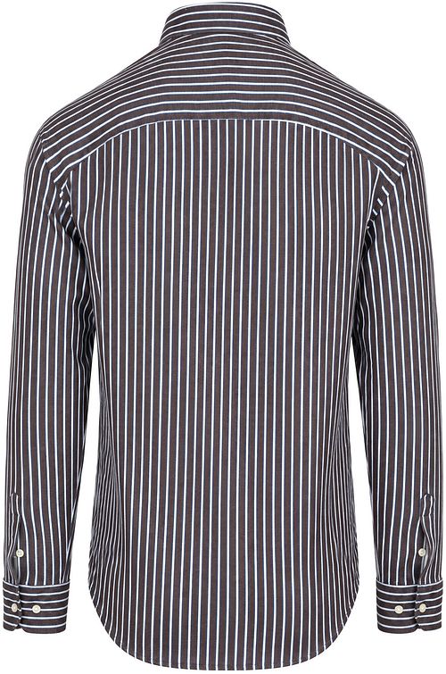 Desoto Chemise Multi Stripe Marron Product / Achterkant