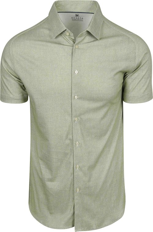 Desoto Short Sleeve Oxford Optics Shirt Lime Green