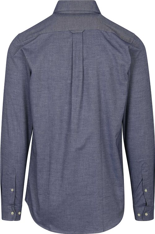 Koszula Steppin' Out z tkaniny twill w kolorze niebieskim Product / Achterkant