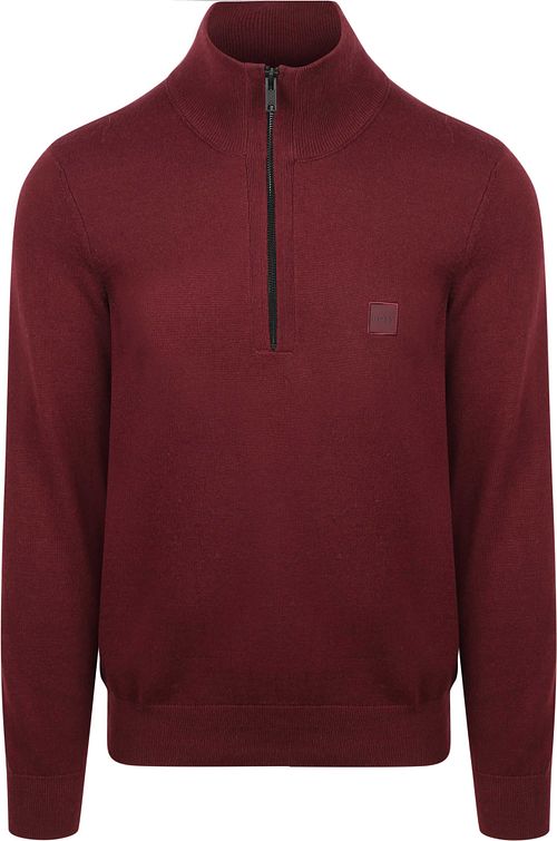 Sweter BOSS Kanobix z półgolfem, bordowy Product