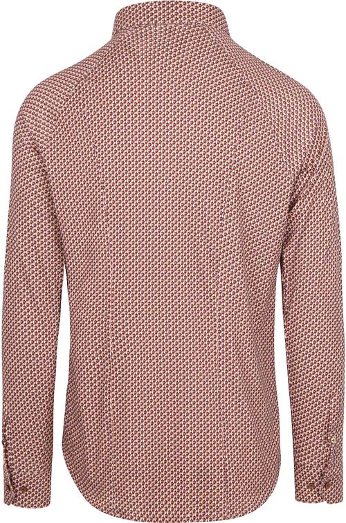 Desoto Skjorte Fundamental Vibes Print Beige Product / Achterkant