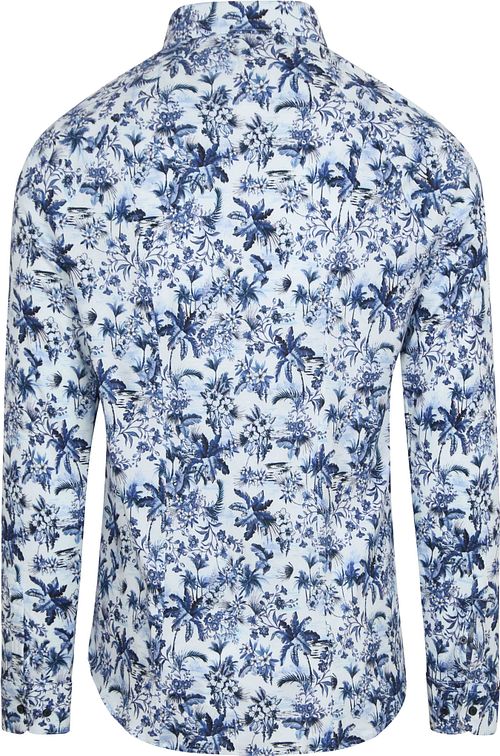 Desoto Skjorte Blomsterprint Blå Product / Achterkant