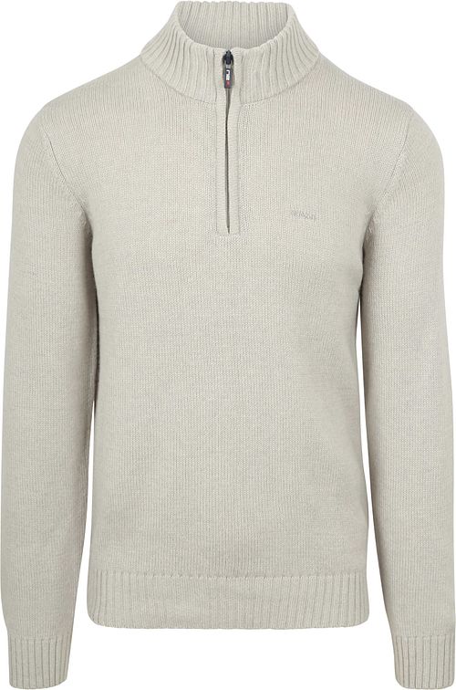 Jersey NZA de mezcla de lana con half zip Adan en color greige Product