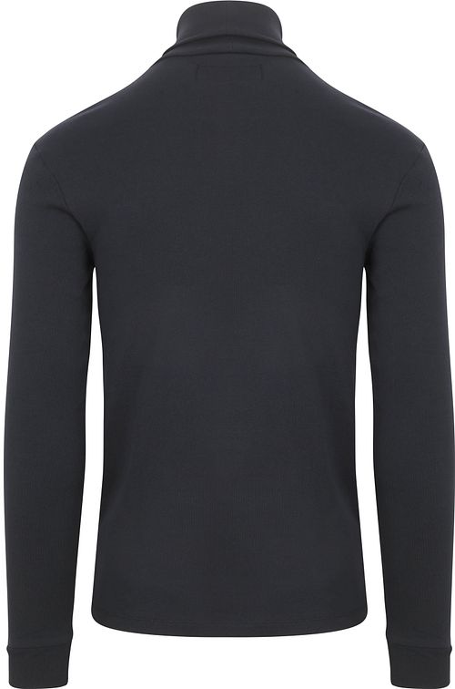 Marc O'Polo Pull Col Roulé Bleu Marine Product / Achterkant