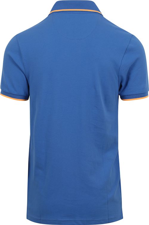 Suitable Fluo B Polo Blau Product / Achterkant