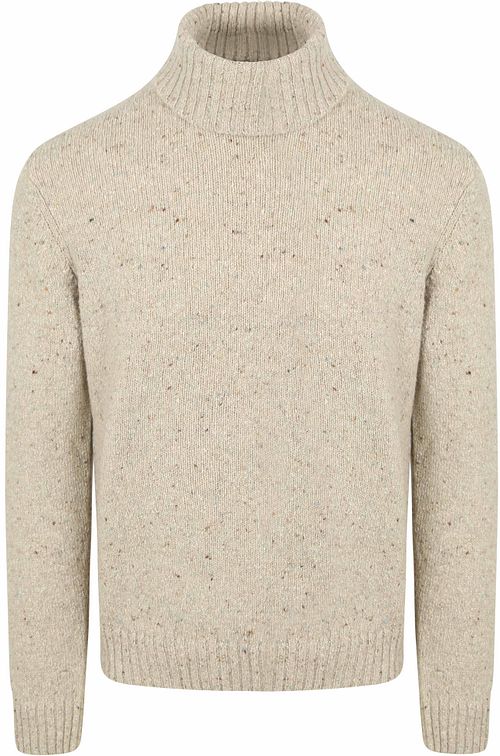 Suitable rullhalsad tröja Donegal Tweed Eco Wool Beige Product