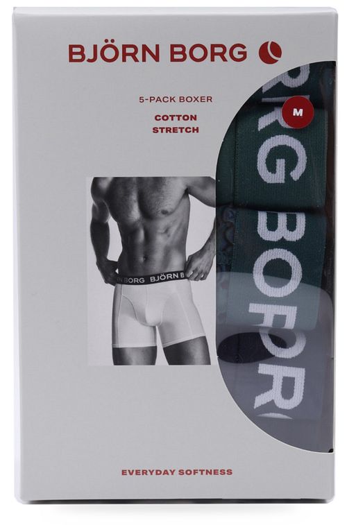 Bjorn Borg Boxers Cotton Stretch 5-Pack Green