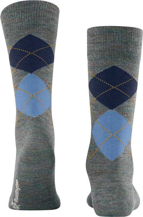Burlington Wolle Edinburgh Melange Grau 6337 Product / Achterkant