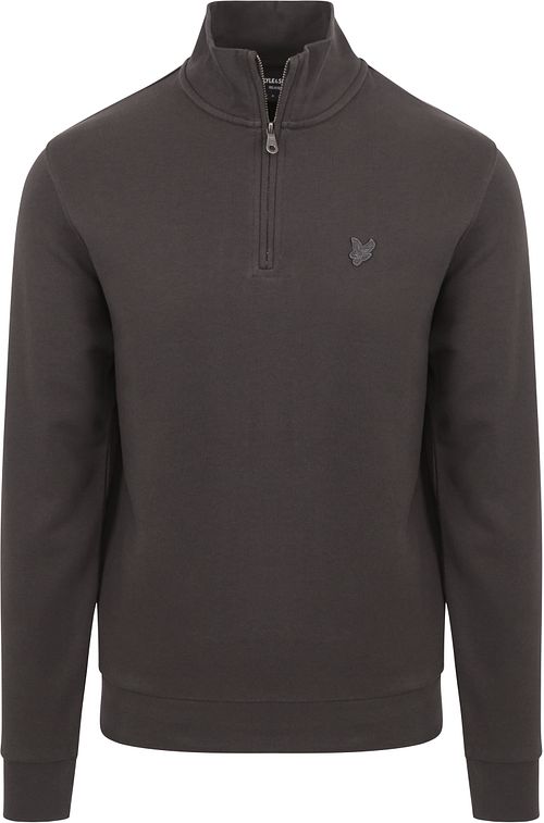 Lyle & Scott Half Zip Pull Tonal Antraciet Product