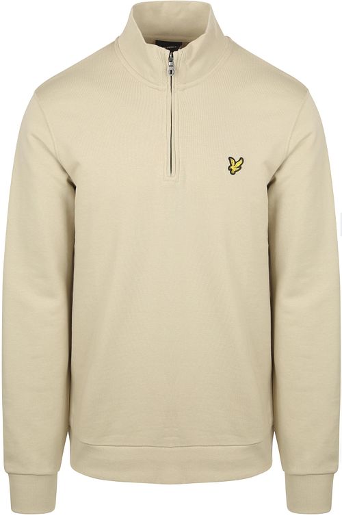 Lyle & Scott Sweat Halvglidelås Greige Product