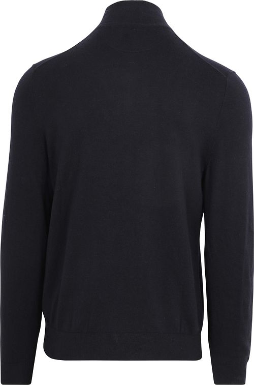 McGregor Pull Demi-Zip Coton-Cachemire Marine Product / Achterkant