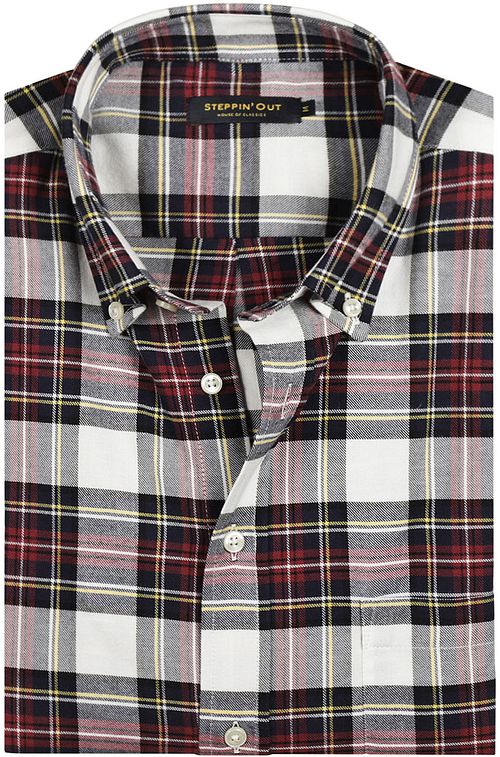 Steppin' Out Flanel Overhemd Ruit Zwart Rood Product