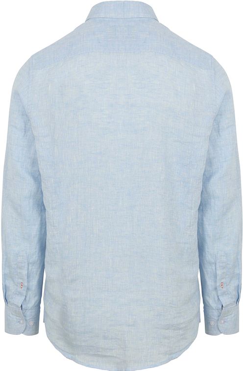 Suitable Chemise Lin Bleu Clair Product / Achterkant