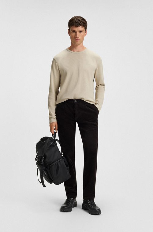 Maglione BOSS Tempesto ecru Model / Voorkant