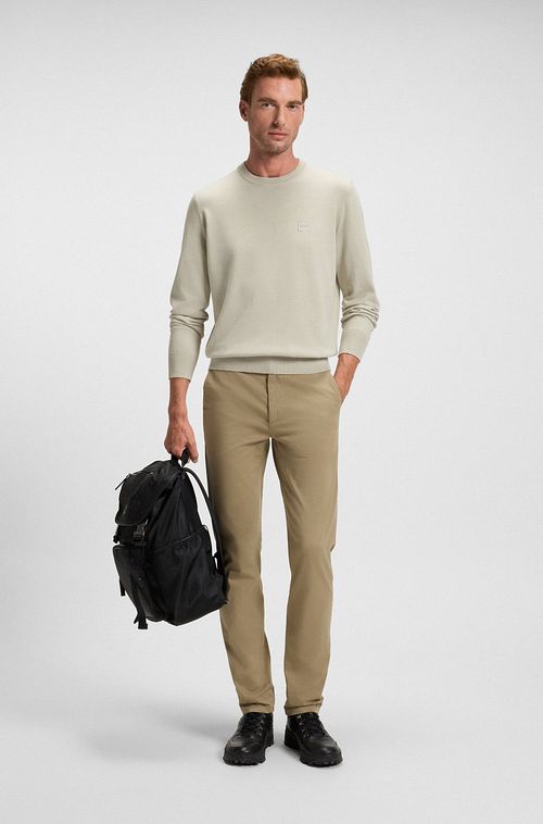 BOSS Pullover Kanovano Off White Model / Voorkant