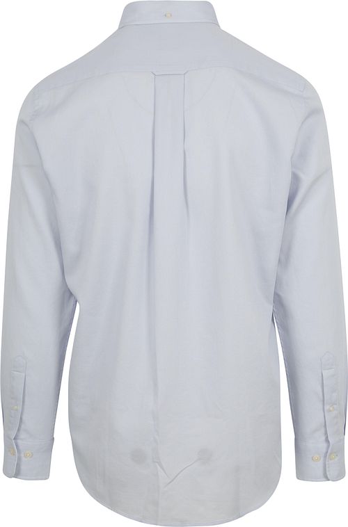 Gant Casual Skjorte Honeycomb Tekstur Lyseblå Product / Achterkant