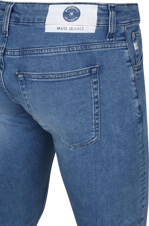 MUD Jeans Denim Slim Lassen Pure Blue Product / Detail