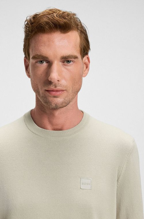 BOSS Pullover Kanovano Off White Model / Detail