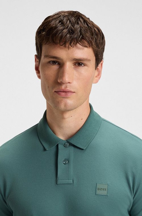 BOSS Passerby Poloshirt Open Green Model / Detail