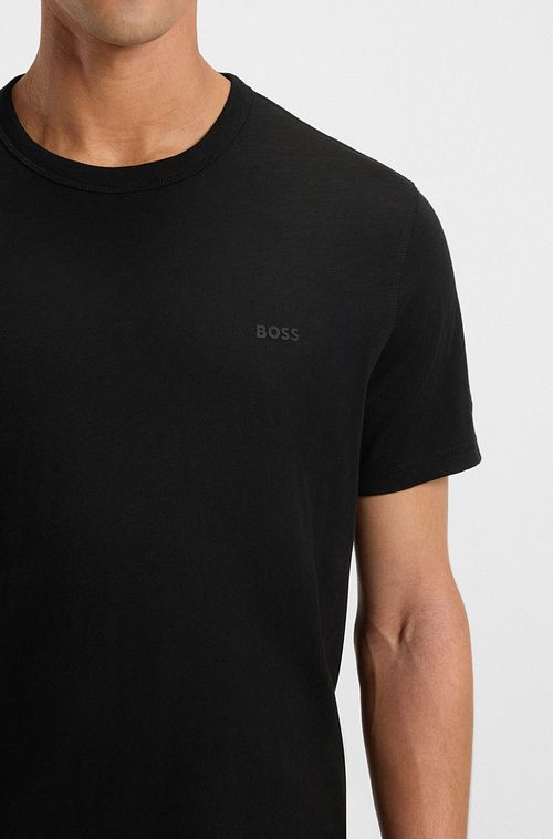 BOSS T-shirt Tegood Zwart Model / Detail