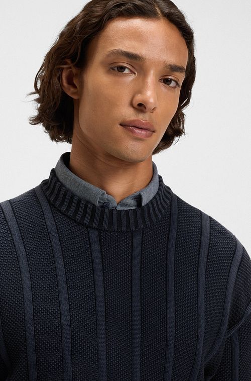 BOSS Trøje Kaktus Navy Model / Detail