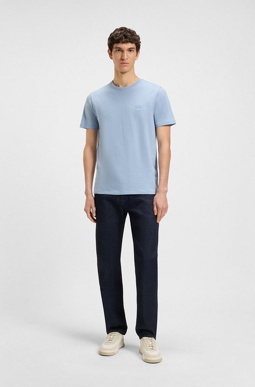 BOSS T-shirt Tales Open Blue Model / Voorkant