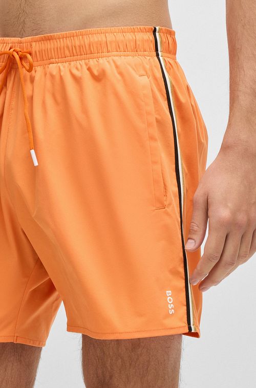 BOSS Badehose Orange Model / Detail