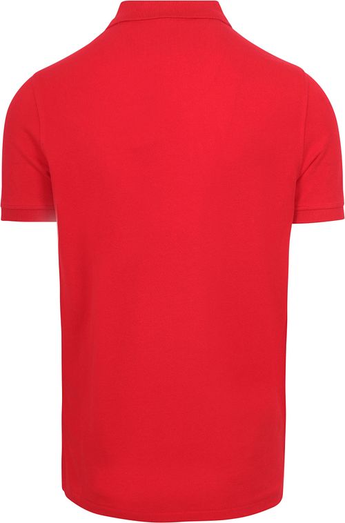 King Essentials The Rene Poloshirt Rot Product / Achterkant