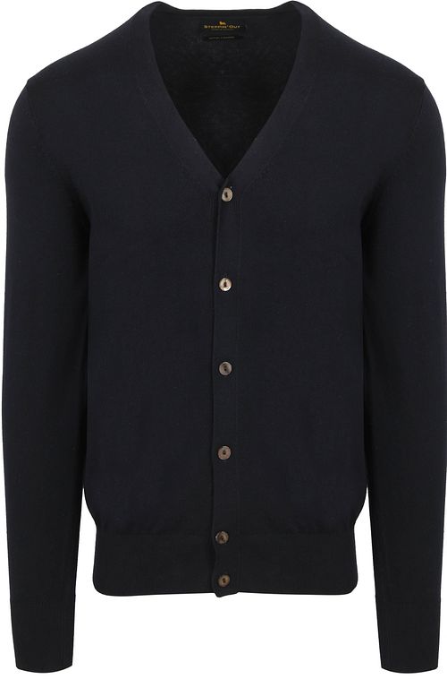 Steppin' Out Strickjacke aus Cashmere-Mix in Navy Product