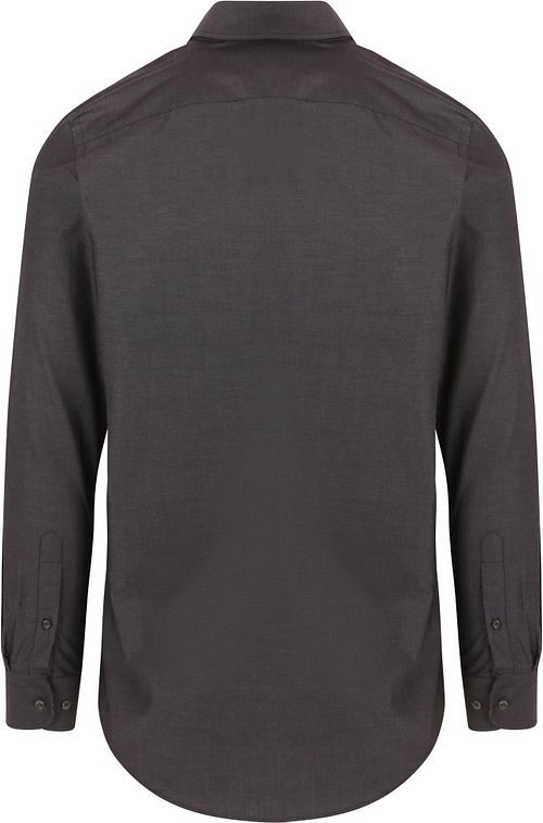 Suitable Twill Overhemd Antraciet Product / Achterkant