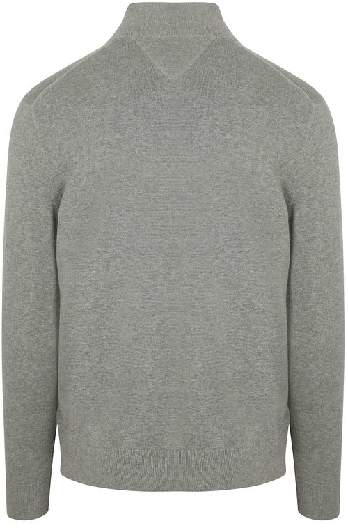 Tommy Hilfiger Half Zip Pullover Essential Grey Product / Achterkant