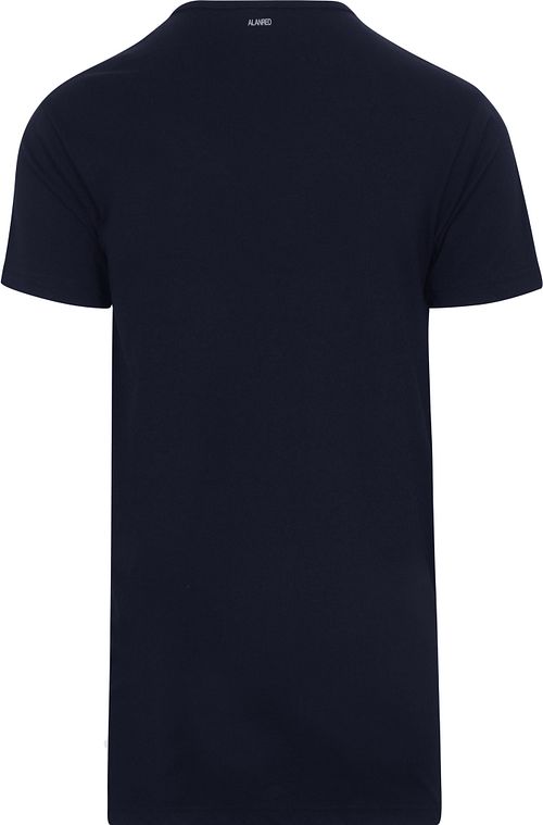 Alan Red Derby T-Shirt Extra Largo Azul Marino (Pack de 2) Product / Achterkant