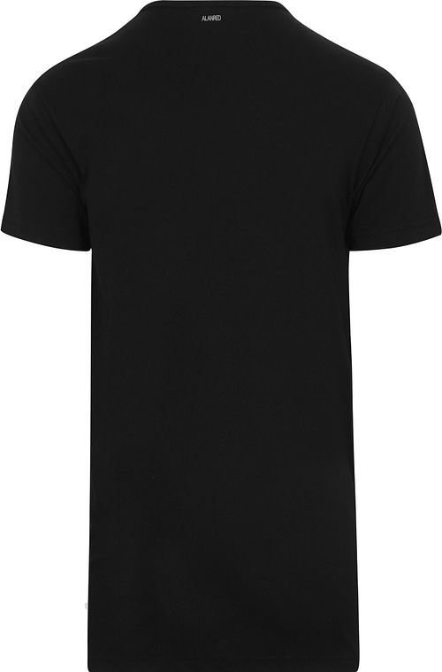 Alan Red Derby T-Shirt Extra Long czarny (2-pak) Product / Achterkant