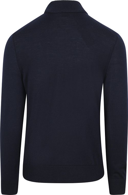 BOSS Turtleneck Avac Wool Blend Marineblå