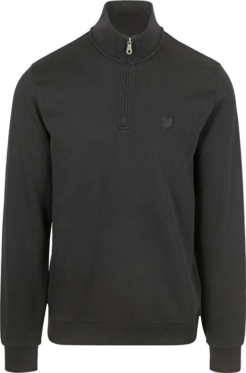 Lyle & Scott sweter z półgolfem Half Zip tonalny czarny Product