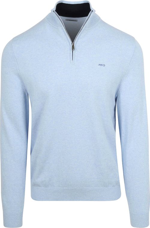 McGregor Half-Zip Trui Cotton Cashmere Powder Blauw Product