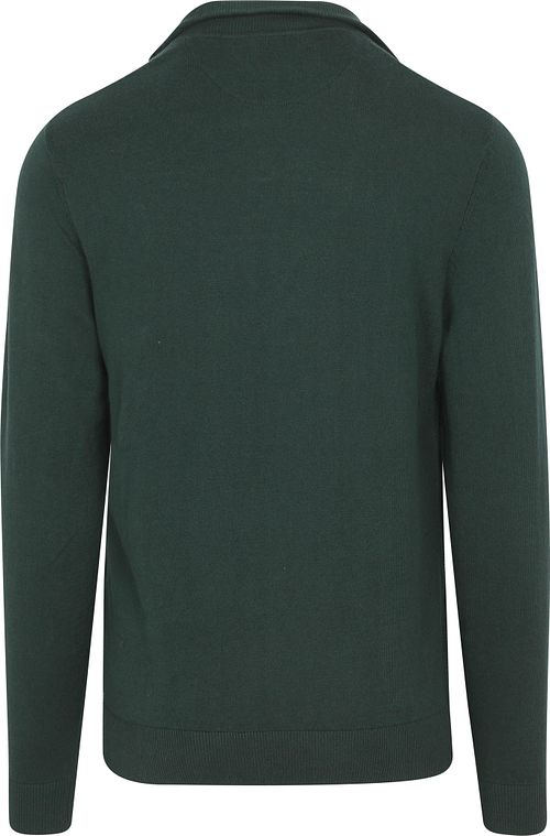 Maglione McGregor Half Zip in misto lana merino verde pino Product / Achterkant