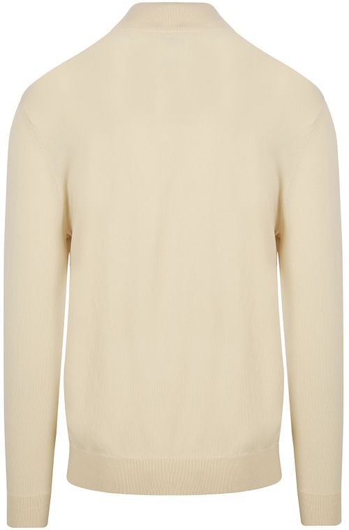 Profuomo Halvglidelås Pullover Luksus Ecru Product / Achterkant
