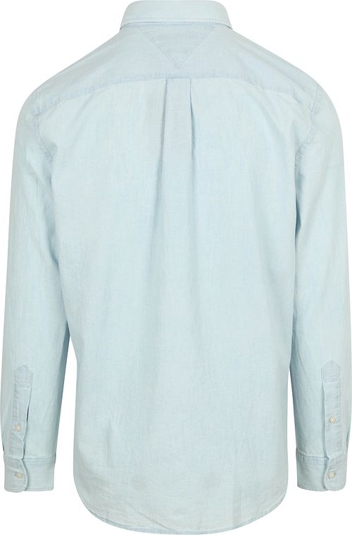 Tommy Hilfiger Chambray Shirt Light Blue Product / Achterkant