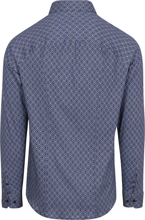 Desoto Hemd Print Donkerblauw Product / Achterkant