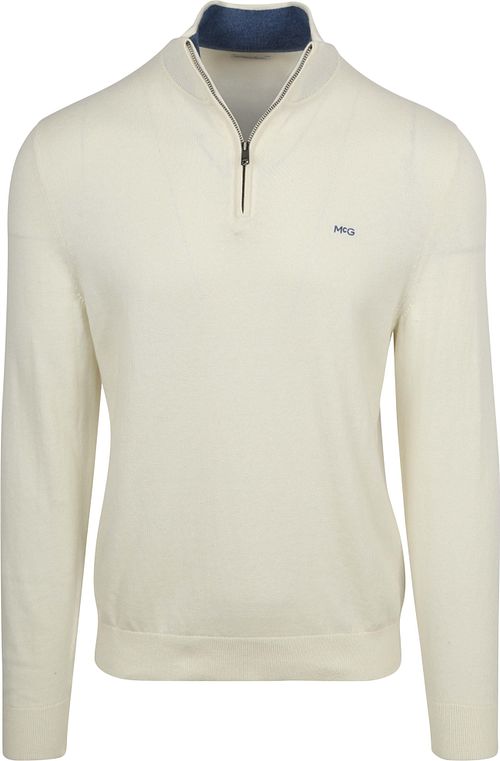 Sweter McGregor Half-Zip z bawełny i kaszmiru w kolorze ecru Product