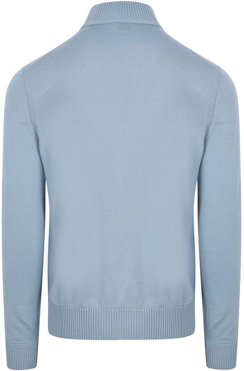 BOSS Turtleneck Genser Avac i Ullblanding Lyseblå Product / Achterkant