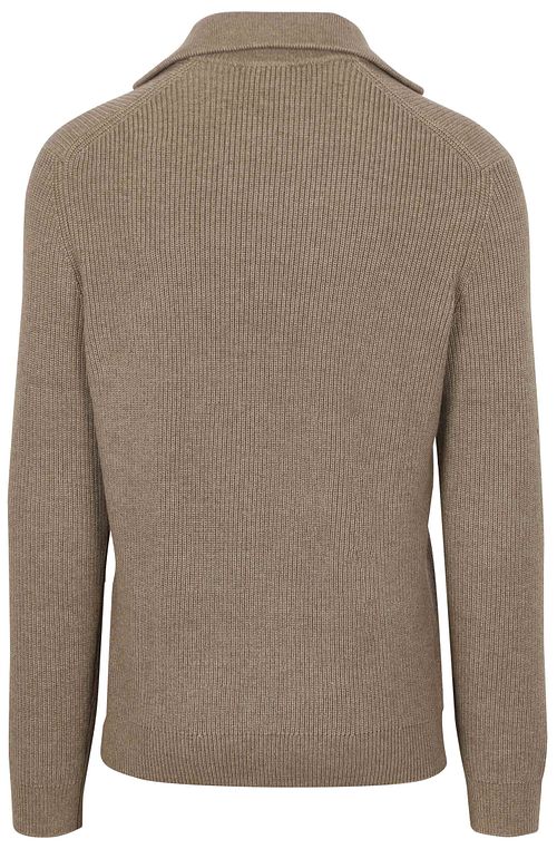 Suitable genser Riva Knit Taupe Product / Achterkant