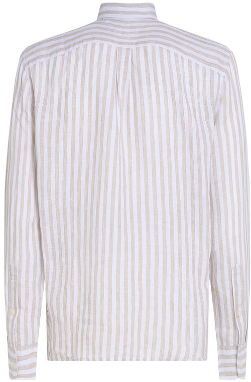 Tommy Hilfiger Skjorta i linne med ränder Beige Product / Achterkant