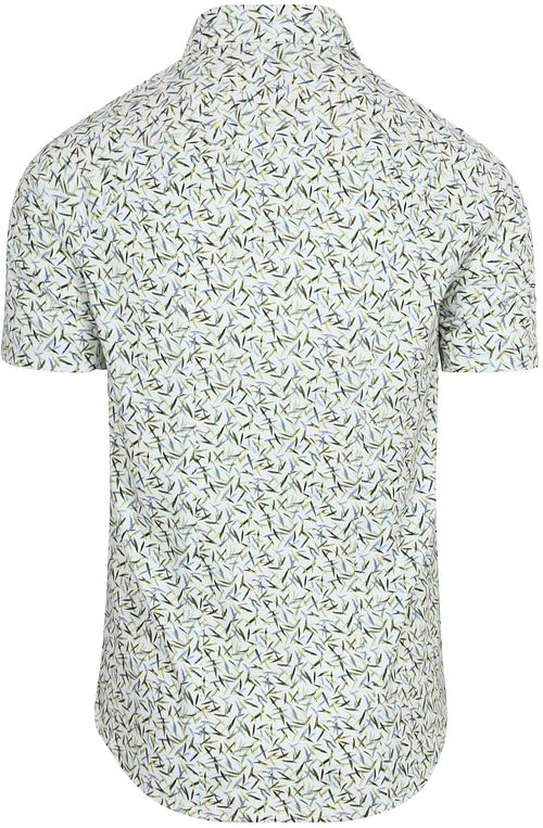Desoto Short Sleeve Jersey Hemd Print Grün Blau Product / Achterkant