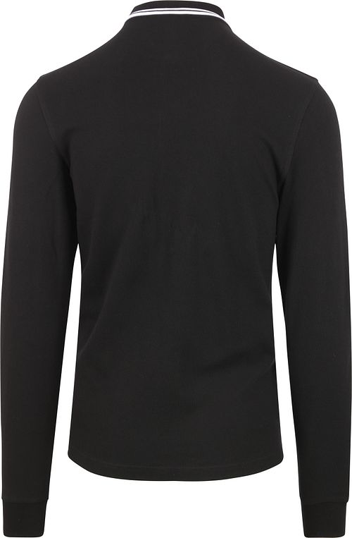 Fred Perry Langarm-Poloshirt Schwarz 350 Product / Achterkant
