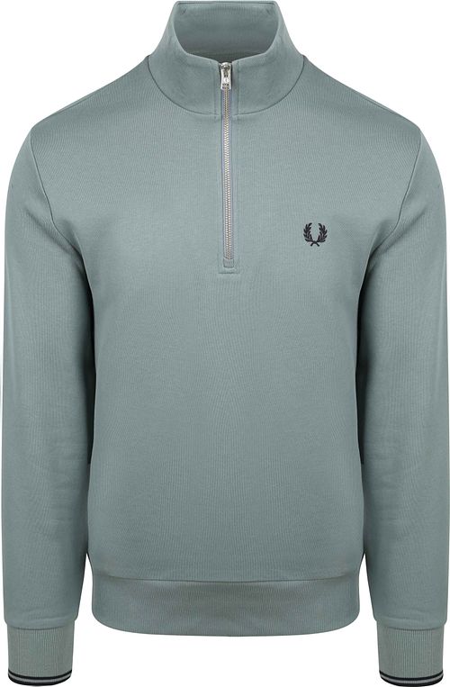 Maglione Half Zip Fred Perry Blu Product