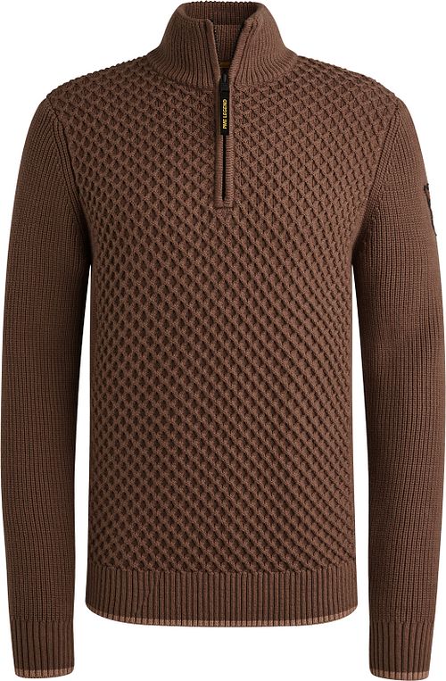PME Legend Pull Structure Half Zip Marron