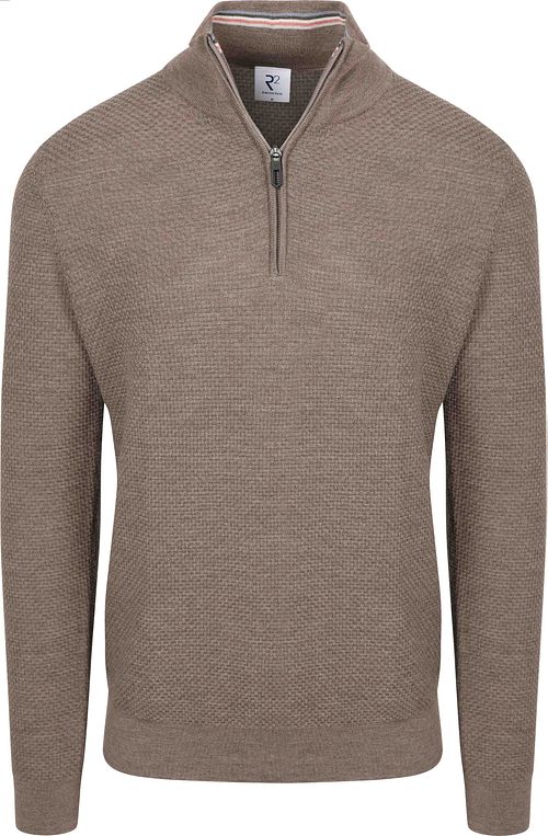 R2 Pullover Half Zip Structured Taupe
